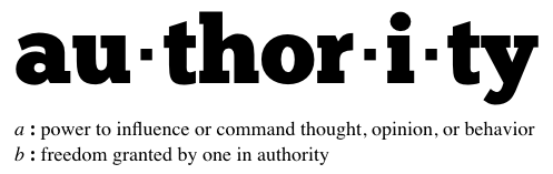 As teachers, we have authority…